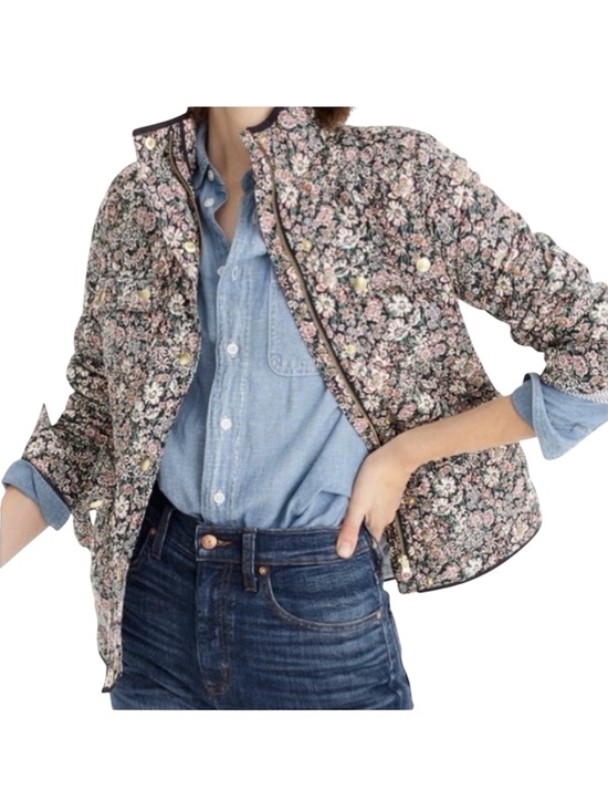 J. Crew Jackets & Blazers - J. Crew Liberty Fabric Quilted Jacket Downtown Fields Garden Floral  Size XXS